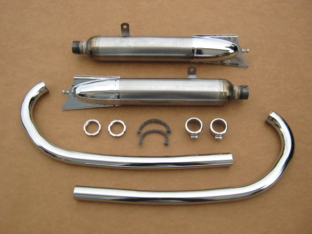 Exhaust complete set Izh-49, chrome-plated (HQ)