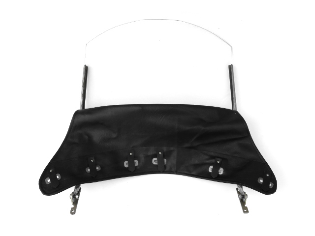 Sidecar windshield, artificial leather, black (EU)