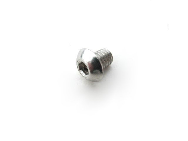 Screw M4x5, round head, hex socket, stainless