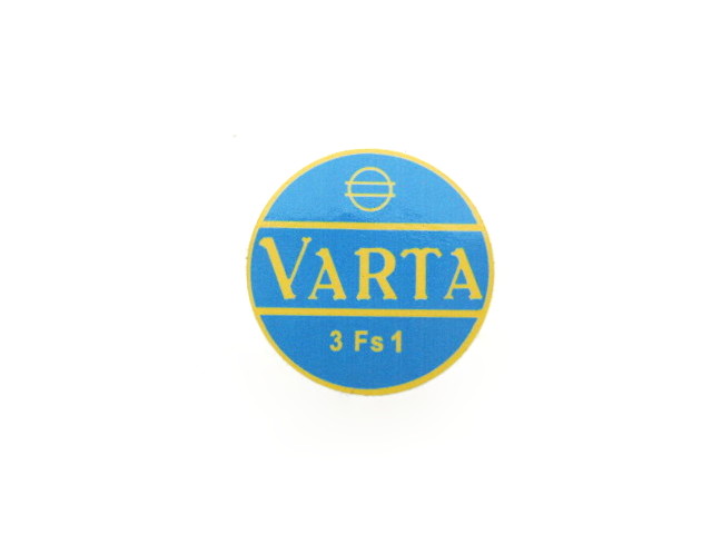 Battery logo sticker Varta (EU)