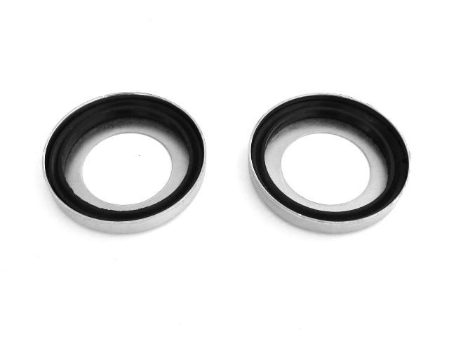 Steering head bearing dust washers w/seals