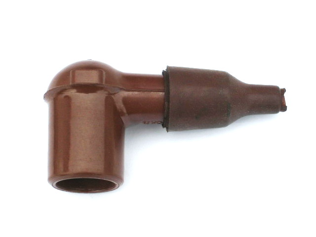 Spark plug cap ATE, brown, long, w/rubber (NOS)
