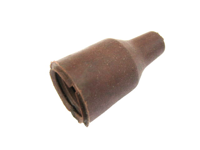 Spark plug cap & external ignition HT coil rubber cover, brown (NOS)