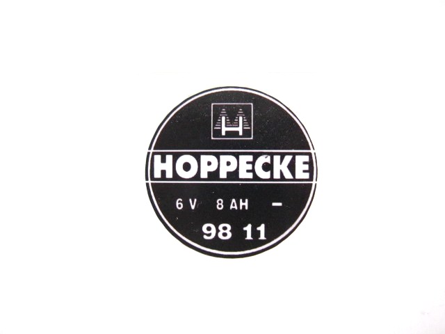 Battery logo sticker Hoppecke (EU)