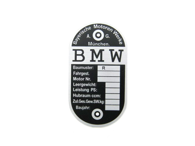 Placa ID BMW R