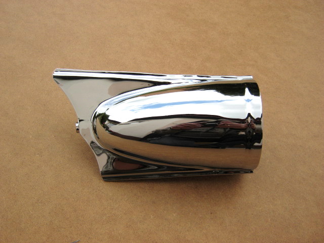 Silencer "fishtail" Izh-49, rear segment, chrome-plated (HQ)