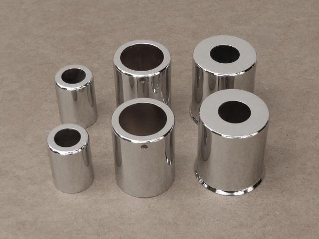 Rear suspension plunger cover set M-72, chrome-plated (HQ)