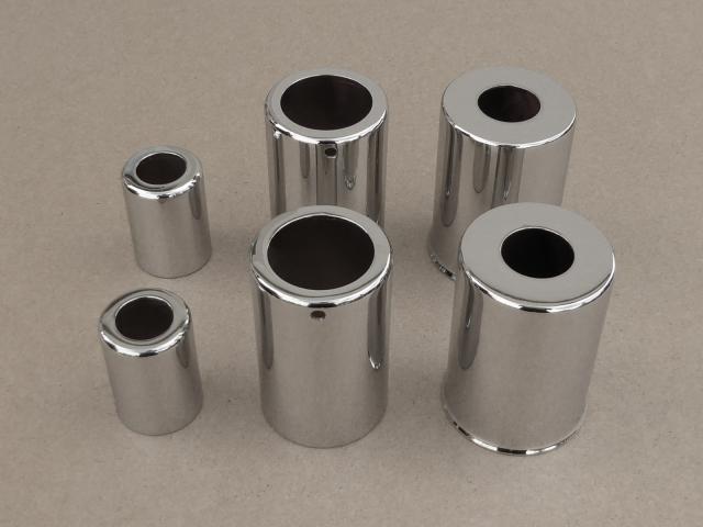 Rear suspension plunger cover set M-61 & Ural M-62, chrome-plated (HQ)