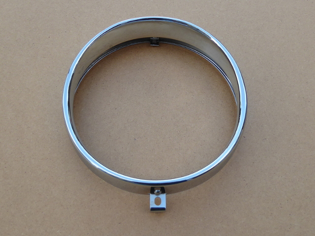 Headlamp rim w/visor, chrome-plated (HQ)