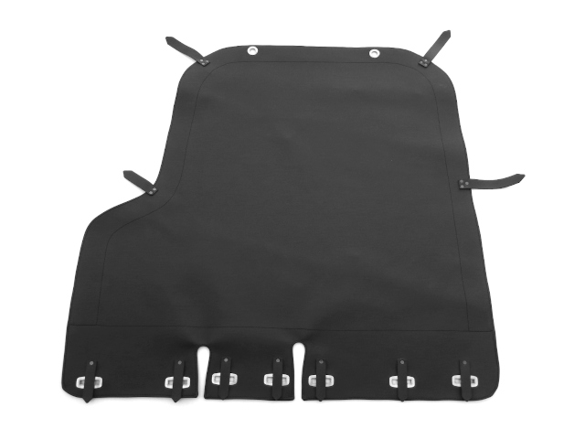 Sidecar tonneau cover, artificial leather, black, reinforced (EU)