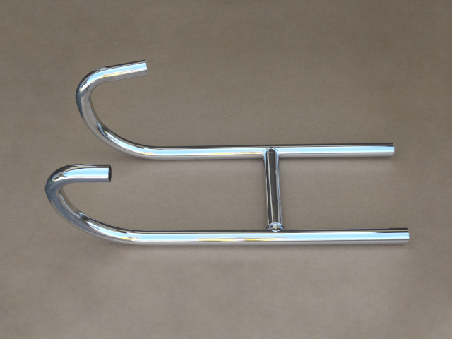 Codos escape BMW R71 y M-72, cromados (AC)