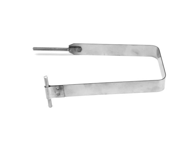Battery hold down clamp Dnepr, stainless (EU)