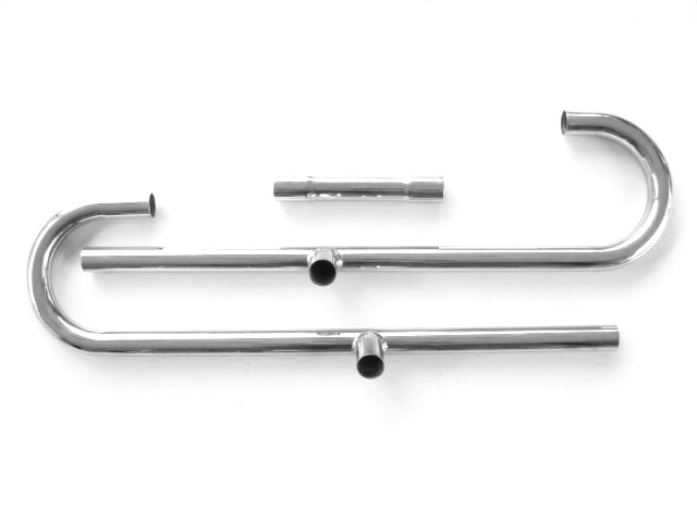 Exhaust pipes Ural, long, chrome-plated (HQ)